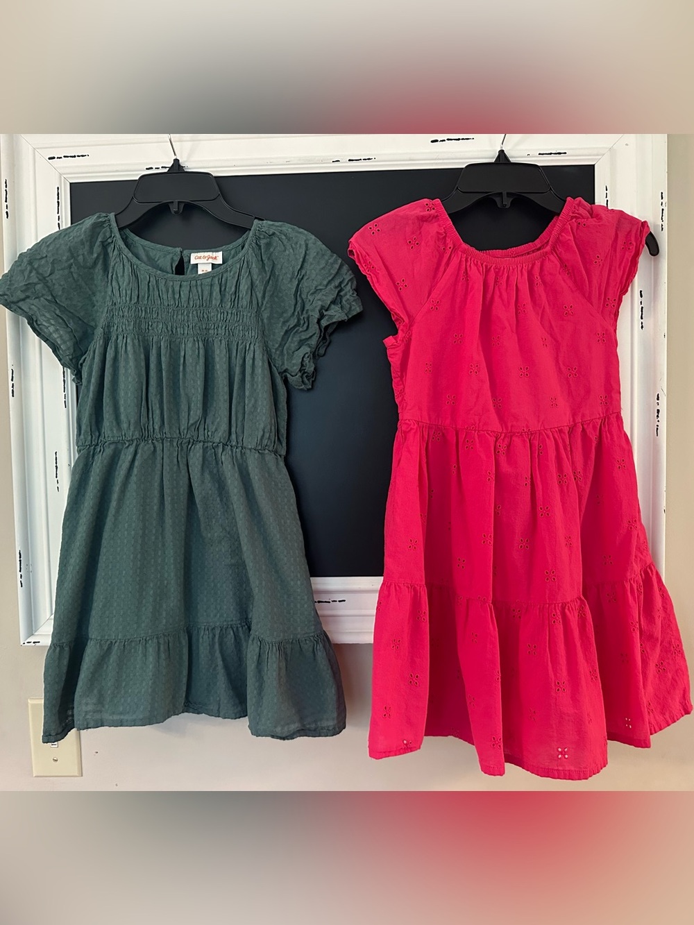 Two Girls Casual Dresses Carters and Cat & Jack Sz. 8